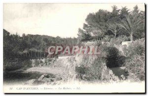 Postcard Old Cap d'Antibes Eileuroc The Rocks