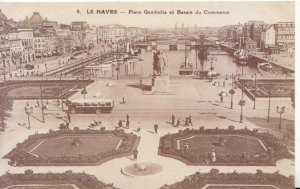 France Postcard - Le Havre - Place Gambetta Et Bassin Du Commerce - Ref TZ2128