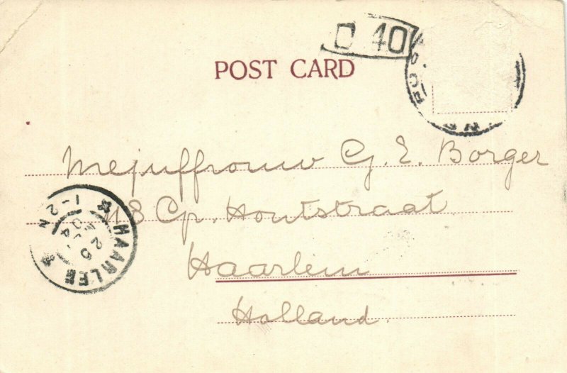 PC CPA SINGAPORE, MALAY VILLAGE, Vintage Postcard (b19586)