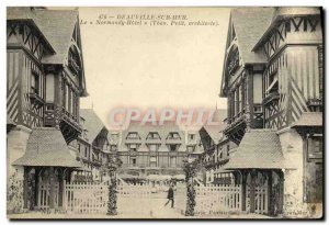 Old Postcard Deauville sur Mer Normandy Hotel