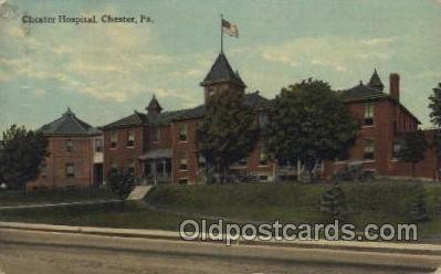 Chester Hospital, Chester, Pa., USA Hospital 1914 crease top right corner, so...