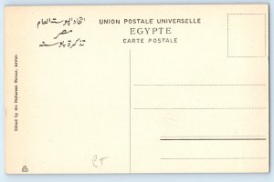 Aswan Egypt Postcard Abu Simbel Two Massive Rock-Cut Temples c1910 Antique