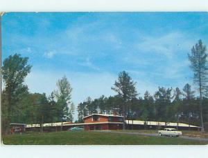 Unused 1950's OLD CARS & EDEN ROCK MOTEL Durham North Carolina NC u4161@