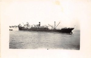 SS West Mahomet Mobile Oceanic Line Real Photo Writing on back, missing stamp 