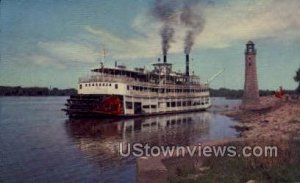 Excursion Boat, Mississippi River - Clinton, Iowa IA