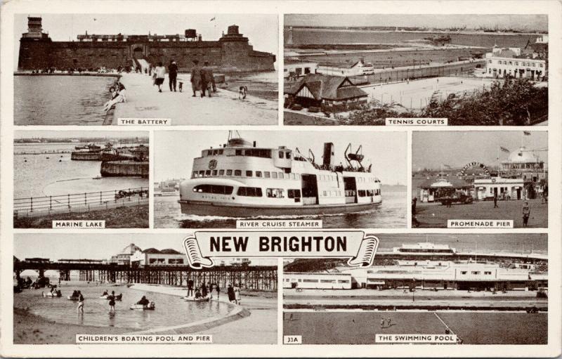 New Brighton England UK Multiview Pool Tennis Courts River Cruise