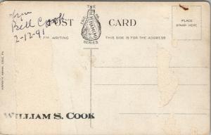 Ashtabula Ohio~Main Street Storefronts~Drug Store~Casto~Trolley~c1910 Postcard