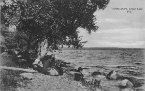 Postcard Wisconsin North Shore Green Lake Faber 23-4366