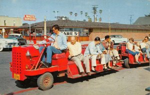Oceanside California Pier Shuttle Service Malts Burgers Vintage Postcard AA81882