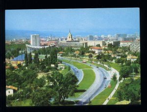 212290 BULGARIA VARNA Motorway Golden Sands old postcard