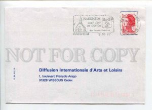 421383 FRANCE 1987 year Habsheim ADVERTISING real posted COVER