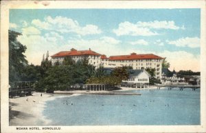 Honolulu Hawaii HI Moana Hotel Vintage Postcard