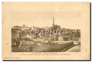 Old Postcard Pithiviers Church St. Solomon Tower of the former Collegiate