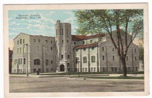 Masonic Temple Appleton Wisconsin 1920s postcard