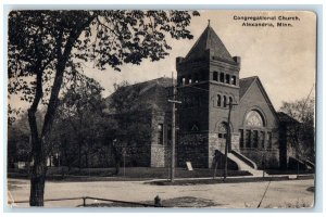 1940 Congregational Church Chapel Exterior Alexandria Minnesota Vintage Postcard