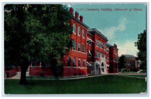 1912 Exterior View Chemistry Building University Illinois Champaign IL Postcard