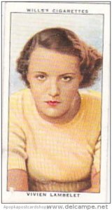 Wills Cigarette Card Radio Personalities 2nd Series No 21 Vivien Lambelet