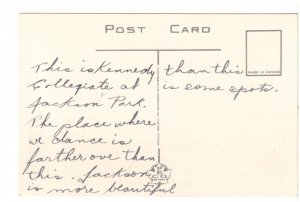 Sunken Gardens, Jackson Park, Kennedy College, Windsor Ontario, PECO Postcard