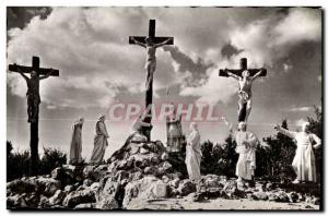 Old Postcard Calvary of Pontchateau (Loire Atlantique) Station XII Jesus dies...