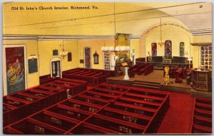 Old St. John's Church Richmond Virginia VA British Government Parish Postcard