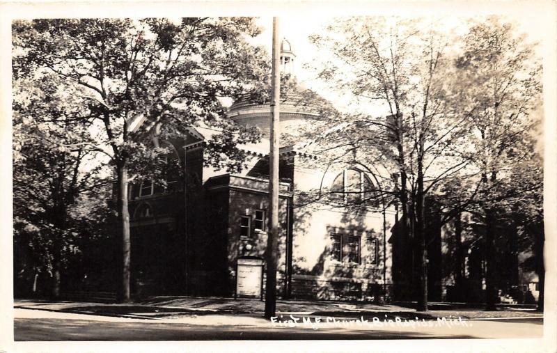 Big Rapids Michigan~First Methodist Episcopal Church~Mecosta County~1940s RPPC