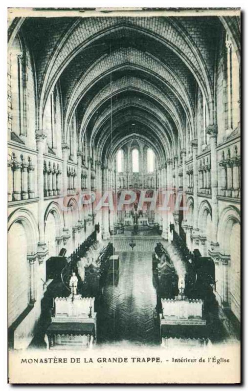 Old Postcard Monastery Of Great Interior of & # 39eglise