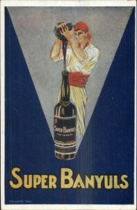 Poster Art Wine Adv SUPER BANYULS Colombe Paris Postcard/Card Blank Back xst