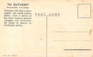 Havana Cuba El Baturro Spanish Tavern Advertising Vintage Postcard AA48807