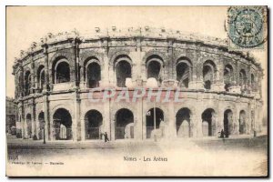 Postcard Old Nimes Les Arenes