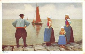 B94964 marken types costumes folklore ship bateaux  netherlands