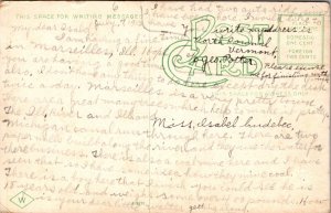 Postcard Lincoln School in Ottawa, Illinois