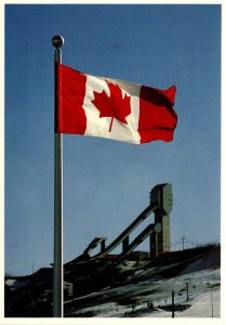 Canada Calgary With Canadian Flag Host City For 1988 Winter Games