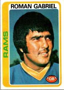 1978 Topps Football Card Roman Gabriel Los Angeles Rams sk7380