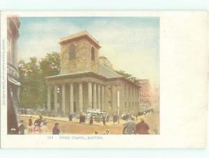 Unused Pre-1907 KINGS CHAPEL Boston Massachusetts MA Q1300