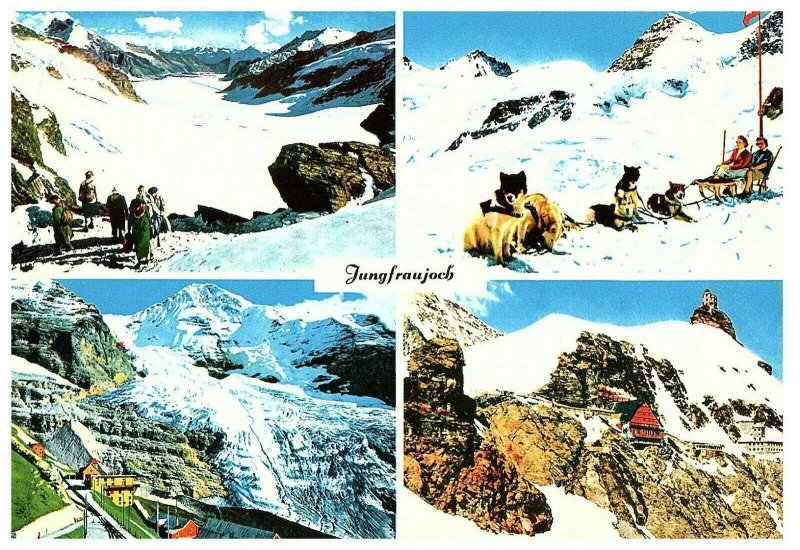 Greetings from Jungfraujoch Top of Europe Switzerland Postcard