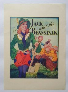 Jack And The Beanstalk Theatre Show Mini Poster Print 1930's Original Sexy Lady