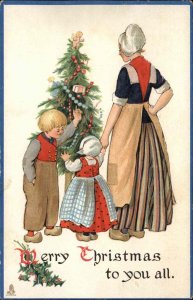 TUCK Happy Home Christmas Series 534 Dutch Mother & Children c1910 Postcard #4