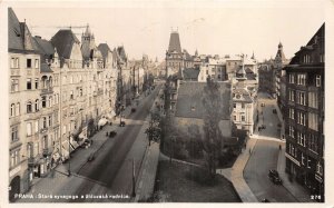 US5709 praha prague stara synagoga a zldovska radnice real photo czech republic