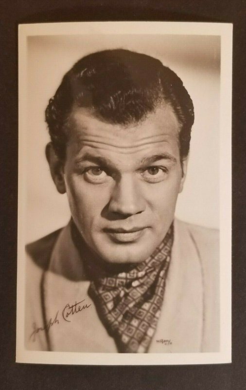 Mint Movie Star Joseph Cotten Real Picture Photograph Postcard 