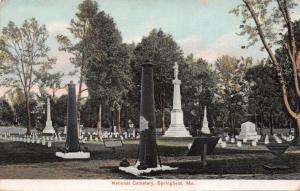 SPRINGFIELD MISSOURI NATIONAL CEMETERY~POSTCARD 1910s