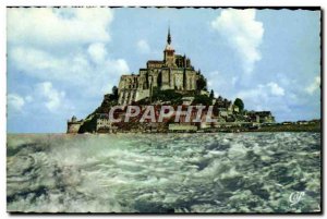Modern Postcard Mont Saint Michel West Coast at high tide