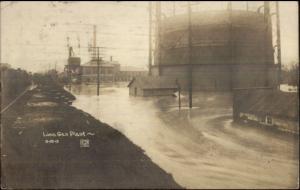 Lima OH Gas Plant 1913 Real Photo Postcard