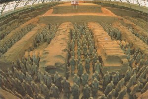 China Postcard - A Panorama of Pit No 1, Qin Terracotta Army  RR13339