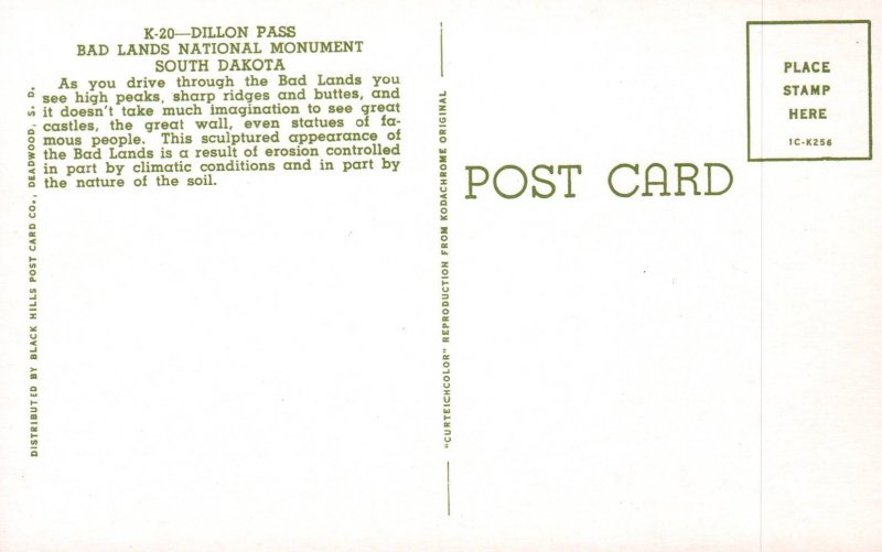 Dillon Pass,Bad Lands National Monument,SD