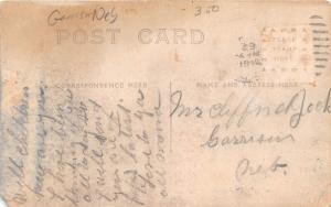 D95/ Garrison Nebraska Ne Real Photo RPPC Postcard 1914 Jack Hardware Store