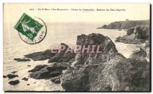 Postcard From Old St. Marc St. Margaret Pointe Chemoulin Rocks Two Needles