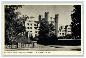 c1930's Memorial Hall Indiana University Bloomington IN Vintage Postcard 