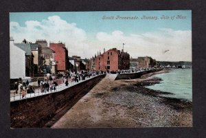View South Promenade Ramsey Isle of Man Man Vintage Postcard Carte Postale PC