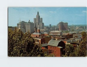 Postcard Skyline of Providence Rhode Island USA