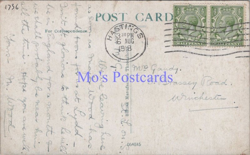 Genealogy Postcard - Gandy, 5 Brassey Road, Winchester, Hampshire GL1929